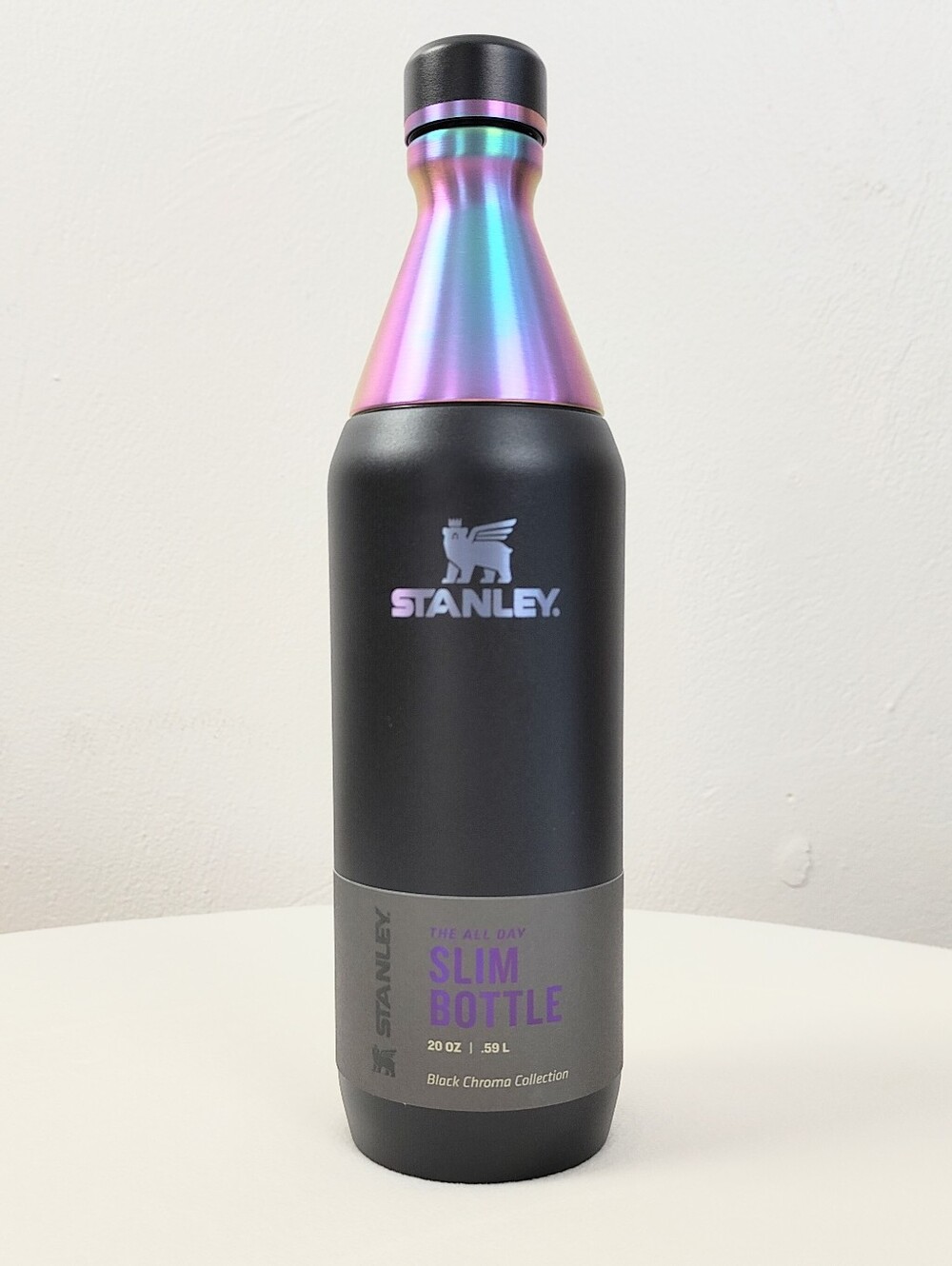 NEW! Stanley 20oz The Black Chroma All Day Slim Bottle Insulated Water Bottle